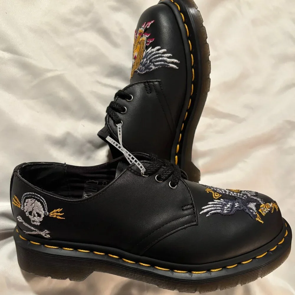 Dr. Marten 1461 Souvenir Embroidered Leather Shoes - Picture 10 of 10